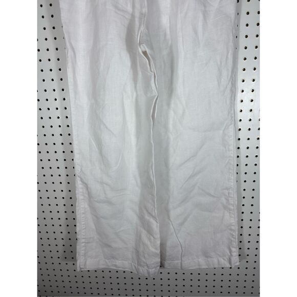 Lands End linen wide leg pants size 4P - Picture 2 of 8